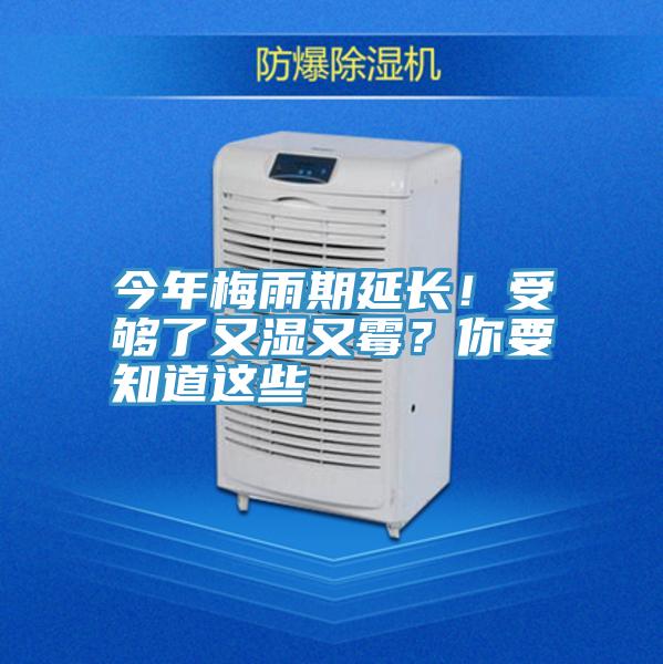 今年梅雨期延長！受夠了又濕又霉？你要知道這些
