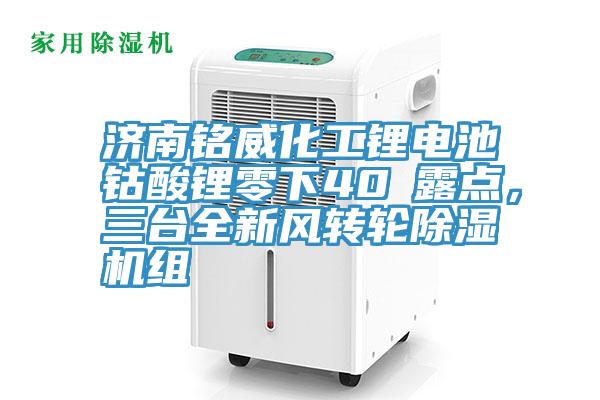 濟南銘威化工鋰電池鈷酸鋰零下40℃露點，三臺全新風(fēng)轉(zhuǎn)輪除濕機組