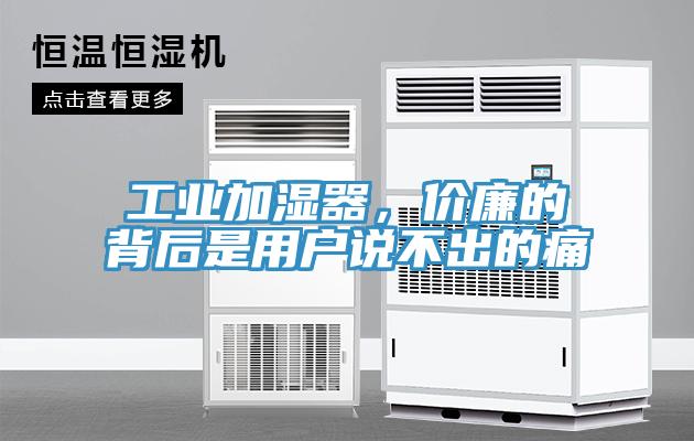 工業(yè)加濕器，價(jià)廉的背后是用戶說不出的痛
