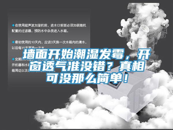 墻面開始潮濕發(fā)霉，開窗透氣準沒錯？真相可沒那么簡單！