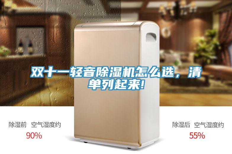 雙十一輕音除濕機怎么選，清單列起來!