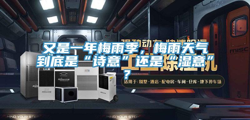 又是一年梅雨季，梅雨天氣到底是“詩意”還是“濕意”？
