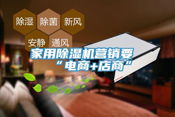 家用除濕機(jī)營銷要“電商+店商”
