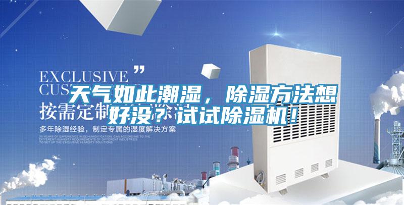天氣如此潮濕，除濕方法想好沒？試試除濕機(jī)！