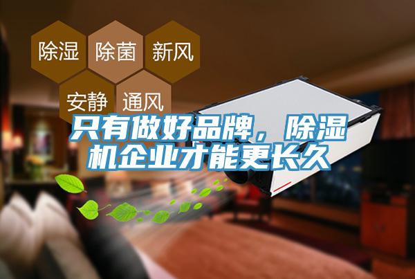 只有做好品牌，除濕機(jī)企業(yè)才能更長(zhǎng)久