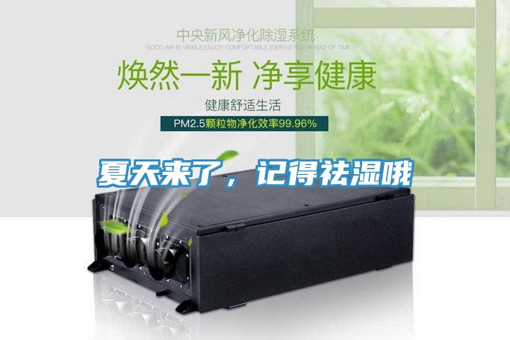 夏天來了，記得祛濕哦
