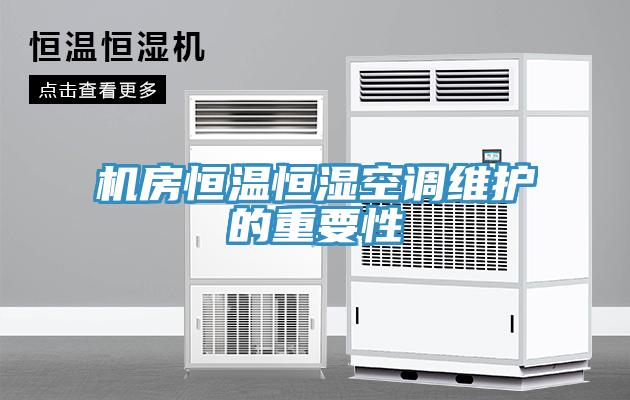 機(jī)房恒溫恒濕空調(diào)維護(hù)的重要性