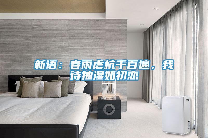 新語：春雨虐杭千百遍，我待抽濕如初戀