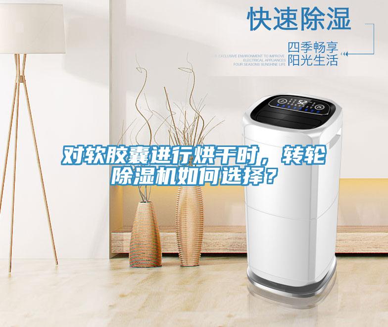 對軟膠囊進行烘干時，轉輪除濕機如何選擇？