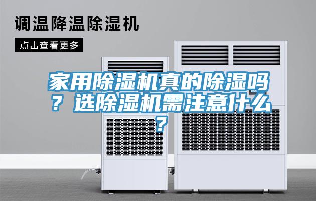 家用除濕機真的除濕嗎？選除濕機需注意什么？