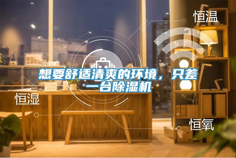 想要舒適清爽的環(huán)境，只差一臺除濕機