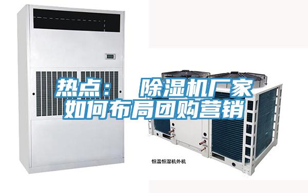 熱點(diǎn)： 除濕機(jī)廠家如何布局團(tuán)購營銷