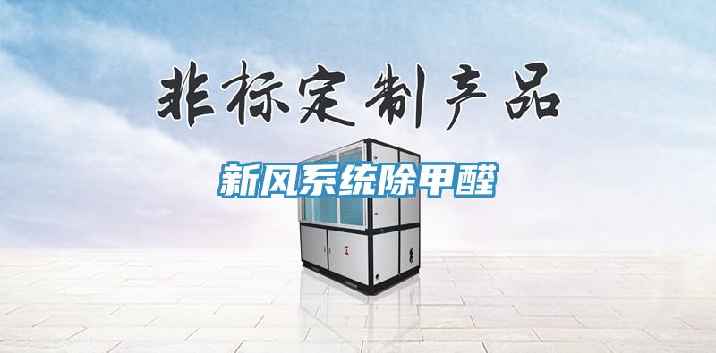 新風系統(tǒng)除甲醛