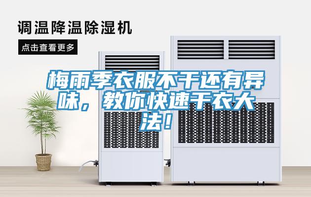 梅雨季衣服不干還有異味，教你快速干衣大法！