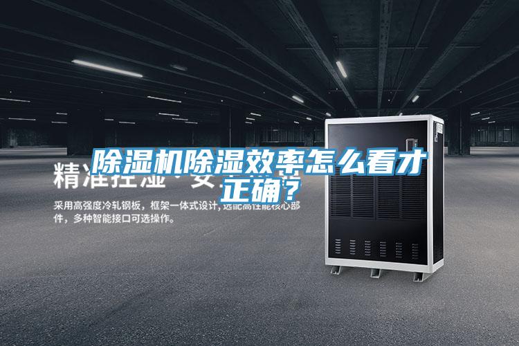 除濕機除濕效率怎么看才正確？