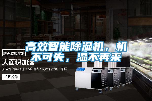 高效智能除濕機，機不可失，濕不再來