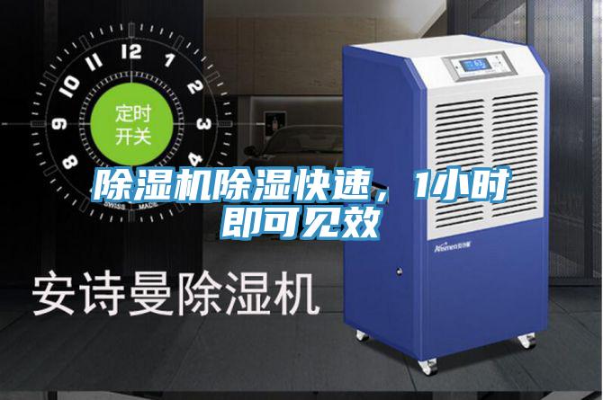 除濕機除濕快速，1小時即可見效