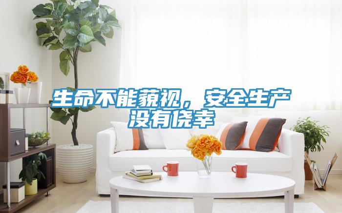 生命不能藐視，安全生產(chǎn)沒(méi)有僥幸