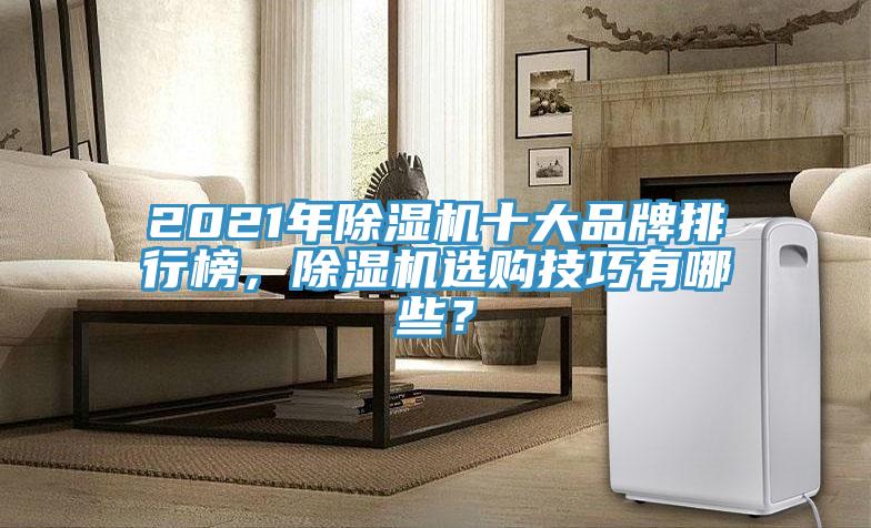 2021年除濕機十大品牌排行榜，除濕機選購技巧有哪些？