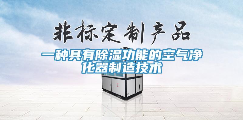 一種具有除濕功能的空氣凈化器制造技術