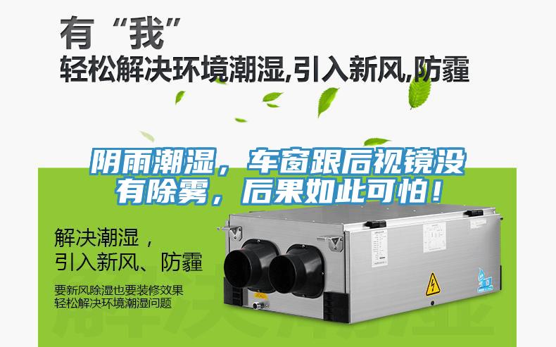 陰雨潮濕，車窗跟后視鏡沒有除霧，后果如此可怕！