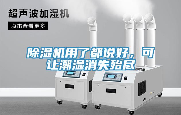 除濕機用了都說好，可讓潮濕消失殆盡