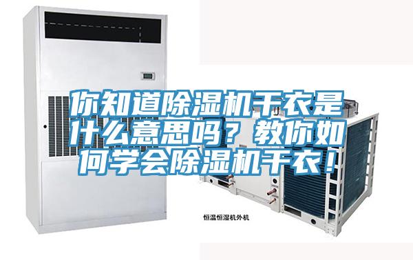 你知道除濕機(jī)干衣是什么意思嗎？教你如何學(xué)會(huì)除濕機(jī)干衣！
