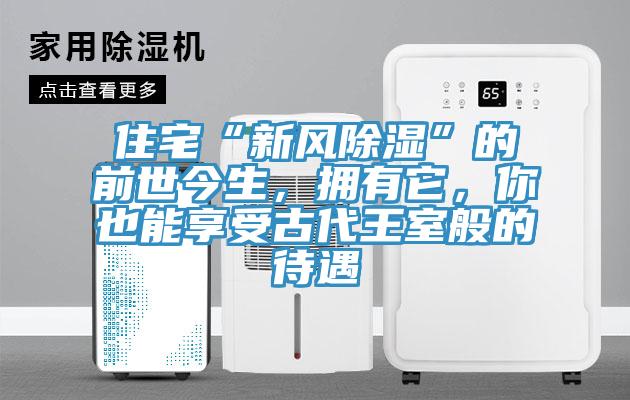 住宅“新風(fēng)除濕”的前世今生，擁有它，你也能享受古代王室般的待遇