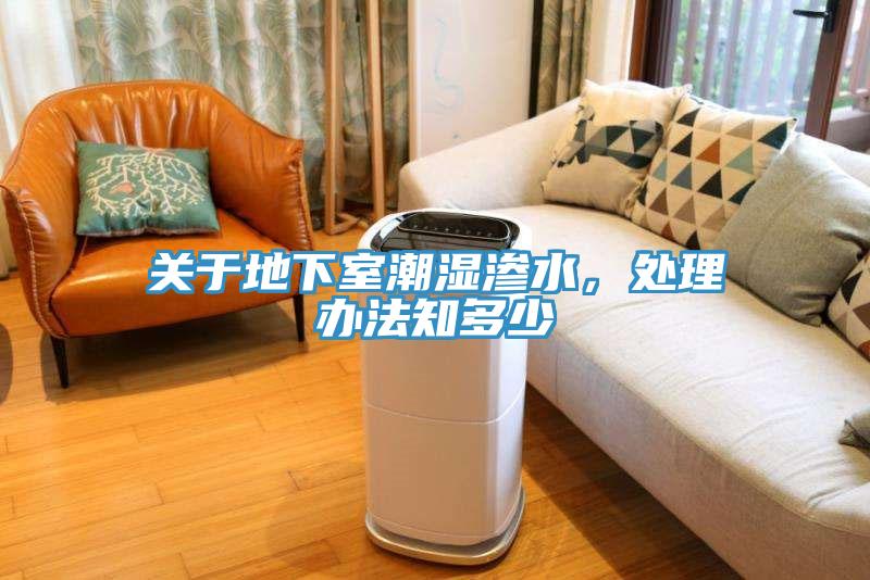 關于地下室潮濕滲水，處理辦法知多少