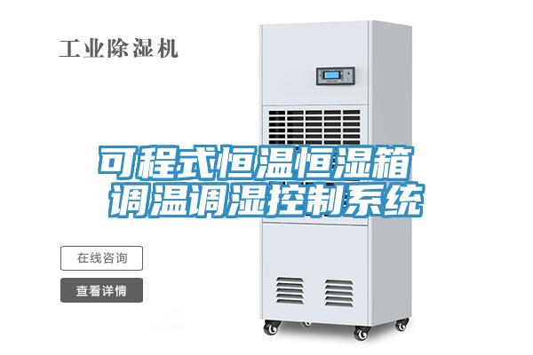 可程式恒溫恒濕箱 調溫調濕控制系統(tǒng)