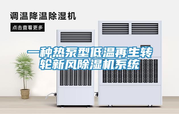 一種熱泵型低溫再生轉(zhuǎn)輪新風(fēng)除濕機系統(tǒng)