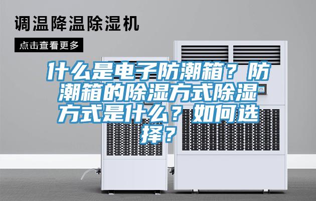 什么是電子防潮箱？防潮箱的除濕方式除濕方式是什么？如何選擇？