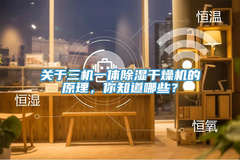 關(guān)于三機(jī)一體除濕干燥機(jī)的原理，你知道哪些？