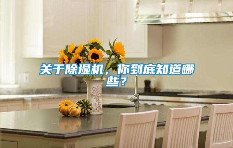 關于除濕機，你到底知道哪些？