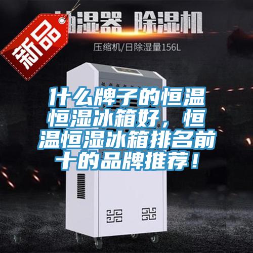 什么牌子的恒溫恒濕冰箱好，恒溫恒濕冰箱排名前十的品牌推薦！