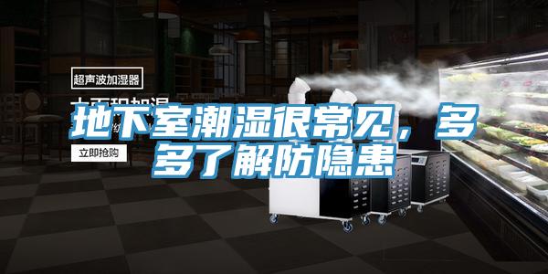 地下室潮濕很常見，多多了解防隱患
