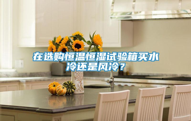 在選購恒溫恒濕試驗箱買水冷還是風冷？