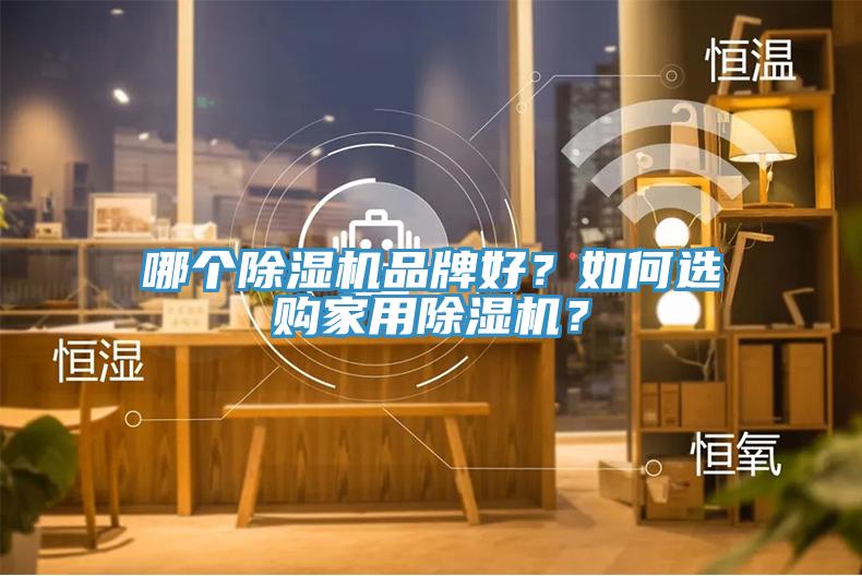 哪個除濕機品牌好？如何選購家用除濕機？