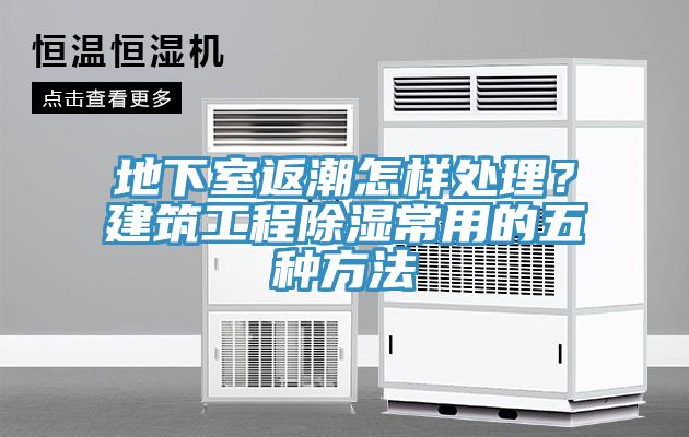 地下室返潮怎樣處理？建筑工程除濕常用的五種方法