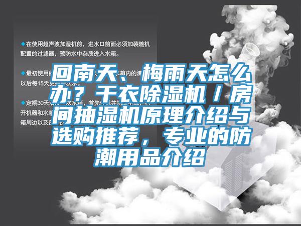 回南天、梅雨天怎么辦？干衣除濕機(jī)／房間抽濕機(jī)原理介紹與選購?fù)扑]，專業(yè)的防潮用品介紹