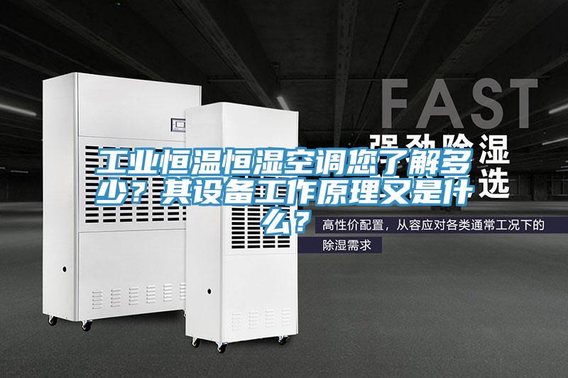 工業(yè)恒溫恒濕空調(diào)您了解多少？其設(shè)備工作原理又是什么？