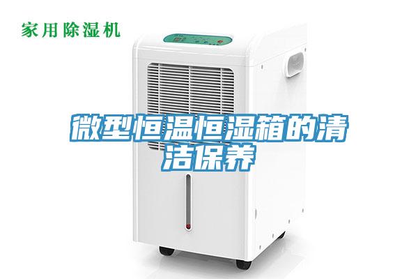 微型恒溫恒濕箱的清潔保養(yǎng)