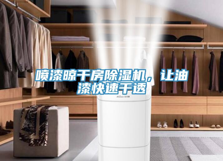 噴漆晾干房除濕機，讓油漆快速干透