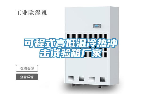 可程式高低溫冷熱沖擊試驗箱廠家