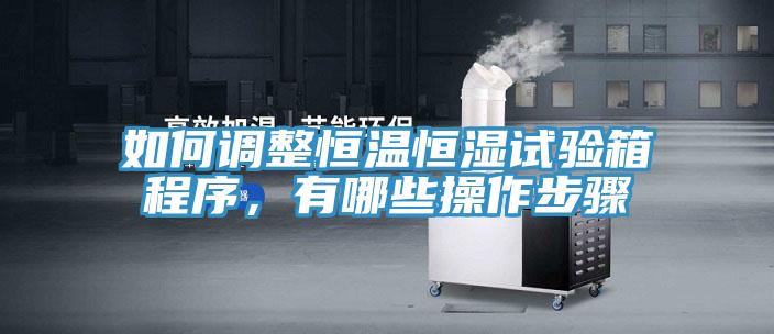 如何調(diào)整恒溫恒濕試驗(yàn)箱程序，有哪些操作步驟