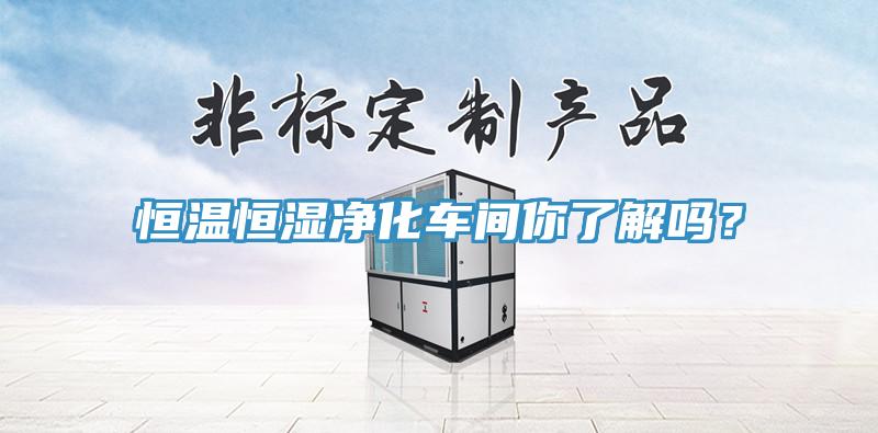 恒溫恒濕凈化車間你了解嗎？