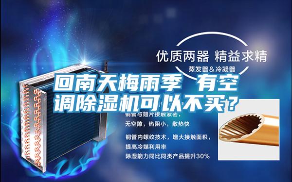 回南天梅雨季 有空調(diào)除濕機可以不買？