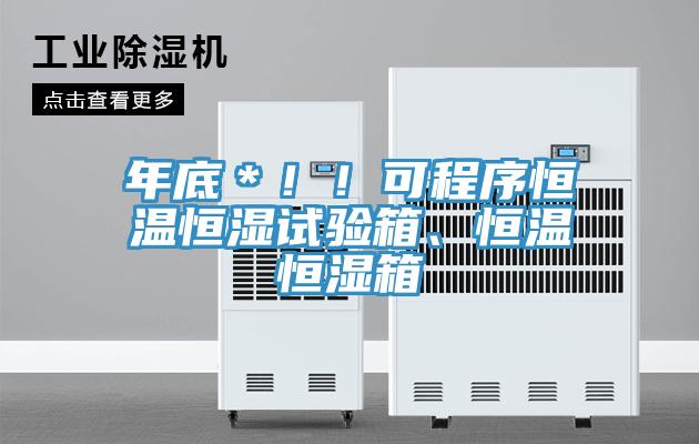 年底＊??！可程序恒溫恒濕試驗(yàn)箱、恒溫恒濕箱