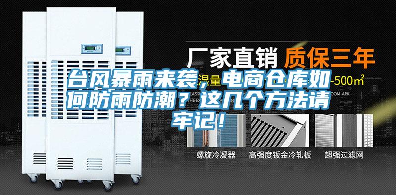 臺風(fēng)暴雨來襲，電商倉庫如何防雨防潮？這幾個方法請牢記！