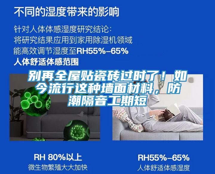 別再全屋貼瓷磚過時了！如今流行這種墻面材料，防潮隔音工期短